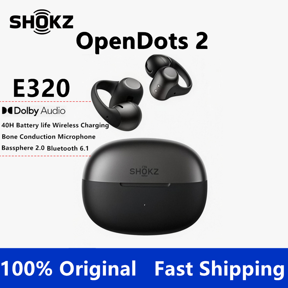 Type C Wired Earphones With Mic - SHOKZ OpenDots 2 Open Bluetooth Earphones