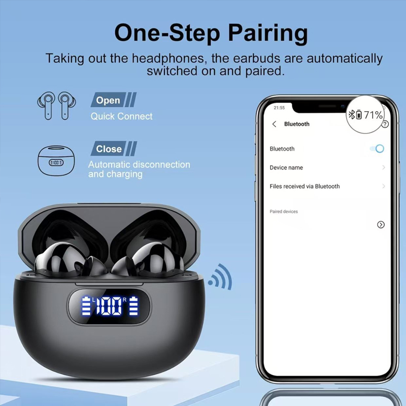 BT 5.4 Stereo Wireless Earbuds - Bone Conduction Running Headphones recension och pris