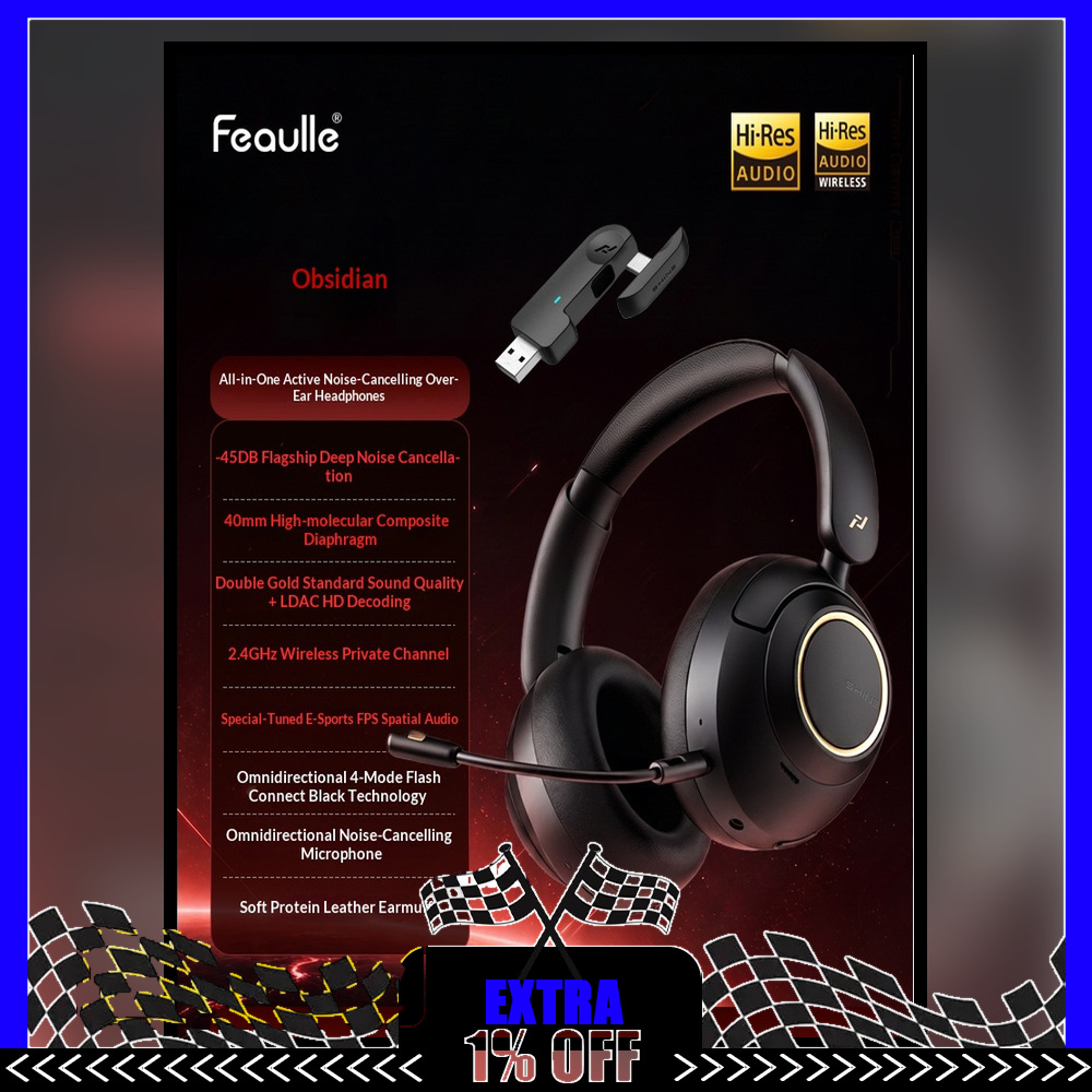 Feaulle Obsidian Wireless Gami - Anc Wireless Over Ear Headphones recension och pris