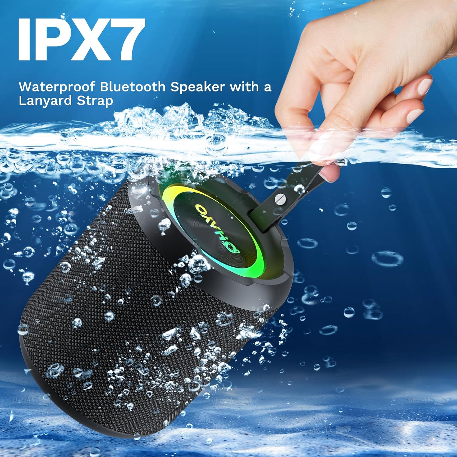 Ohayo Bluetooth Speaker,IPX7 W - Portable Bluetooth Speaker Waterproof Ipx7 recension och pris