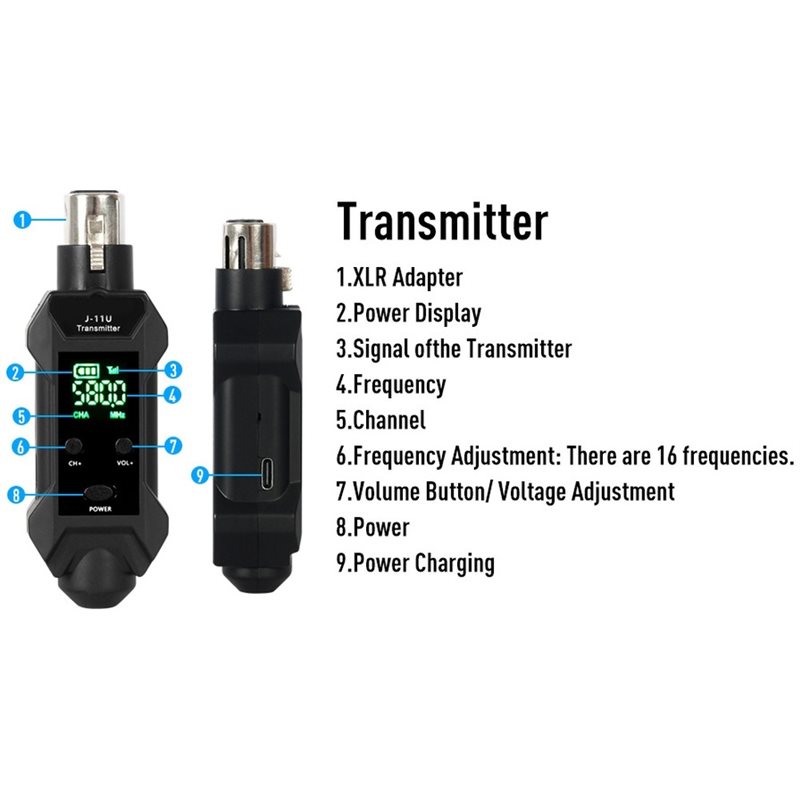 |PORTABLE| J-11U Wireless In-E - In Ear Monitors For Singers recension och pris