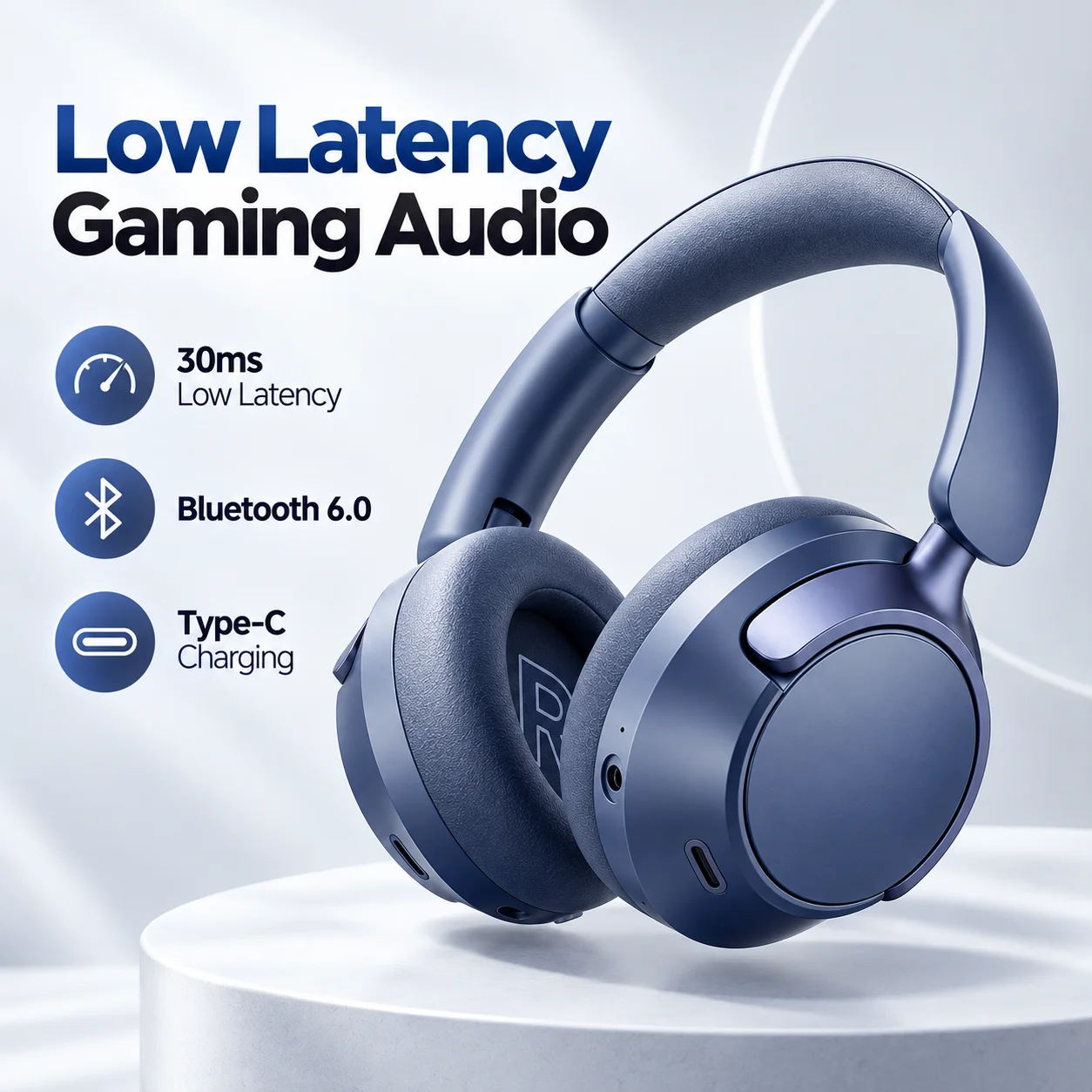 Gaming Headset Bluetooth Headp - Anc Wireless Over Ear Headphones recension och pris