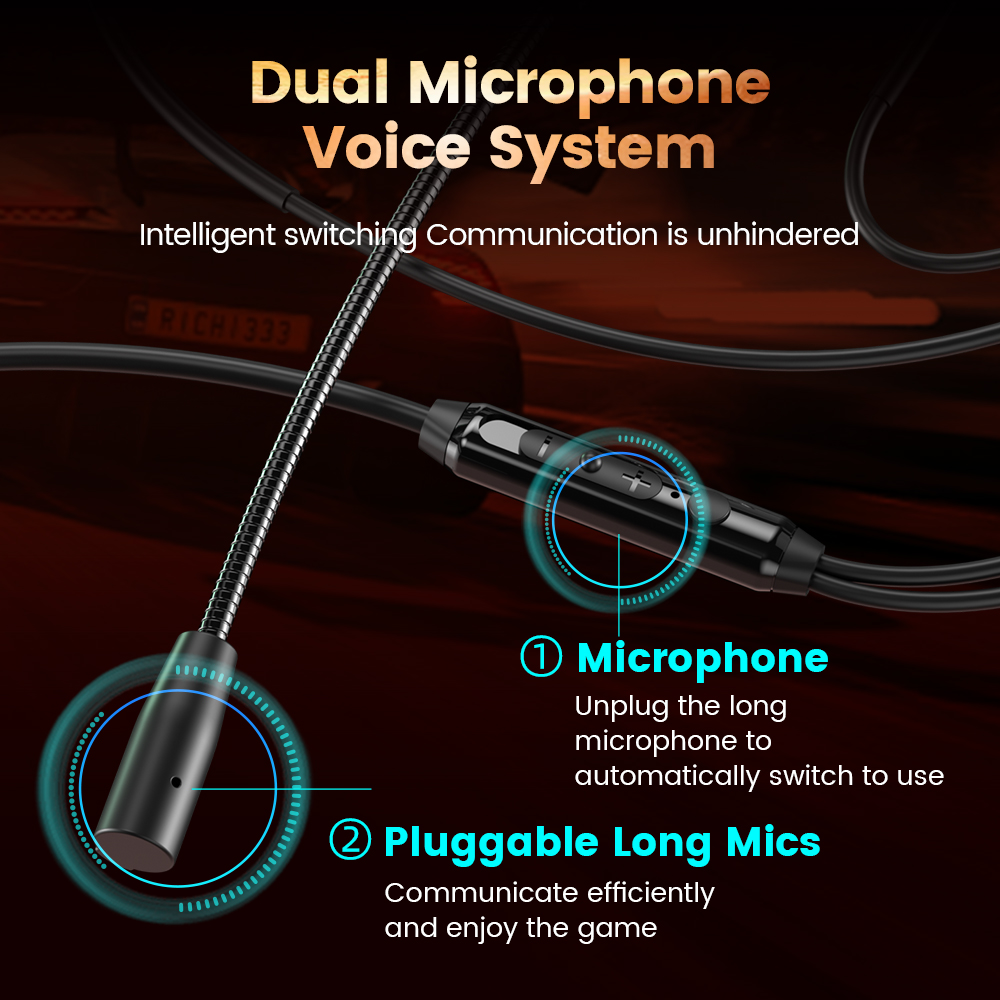 Game Wired Headphones Type C&3 - In Ear Monitors For Singers recension och pris
