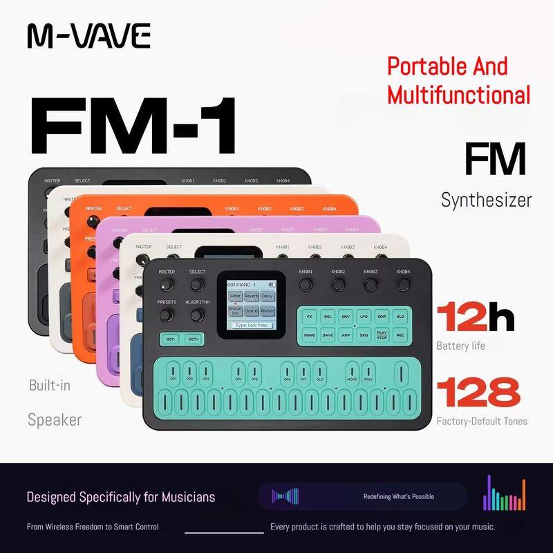 M-VAVE Portable FM1 Pocket Syn - Speakers recension och pris