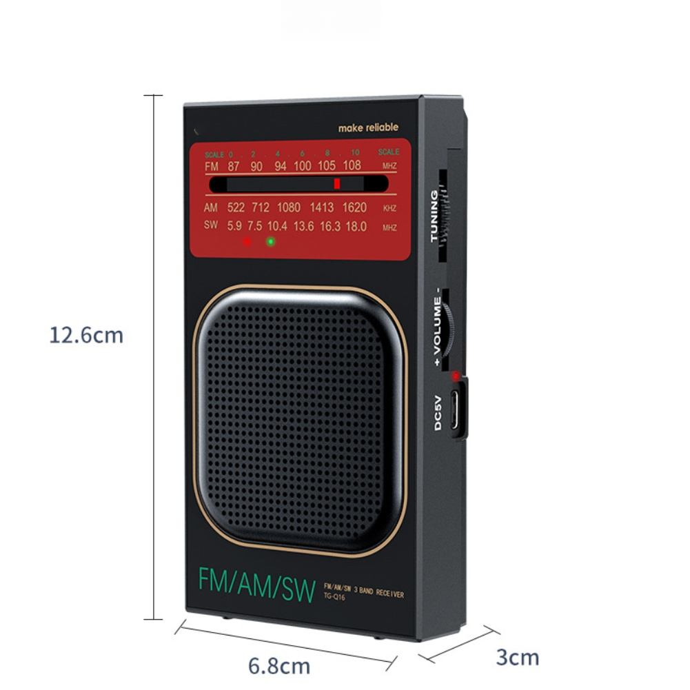 Compact Rechargeable For FM AM - Headphones recension och pris