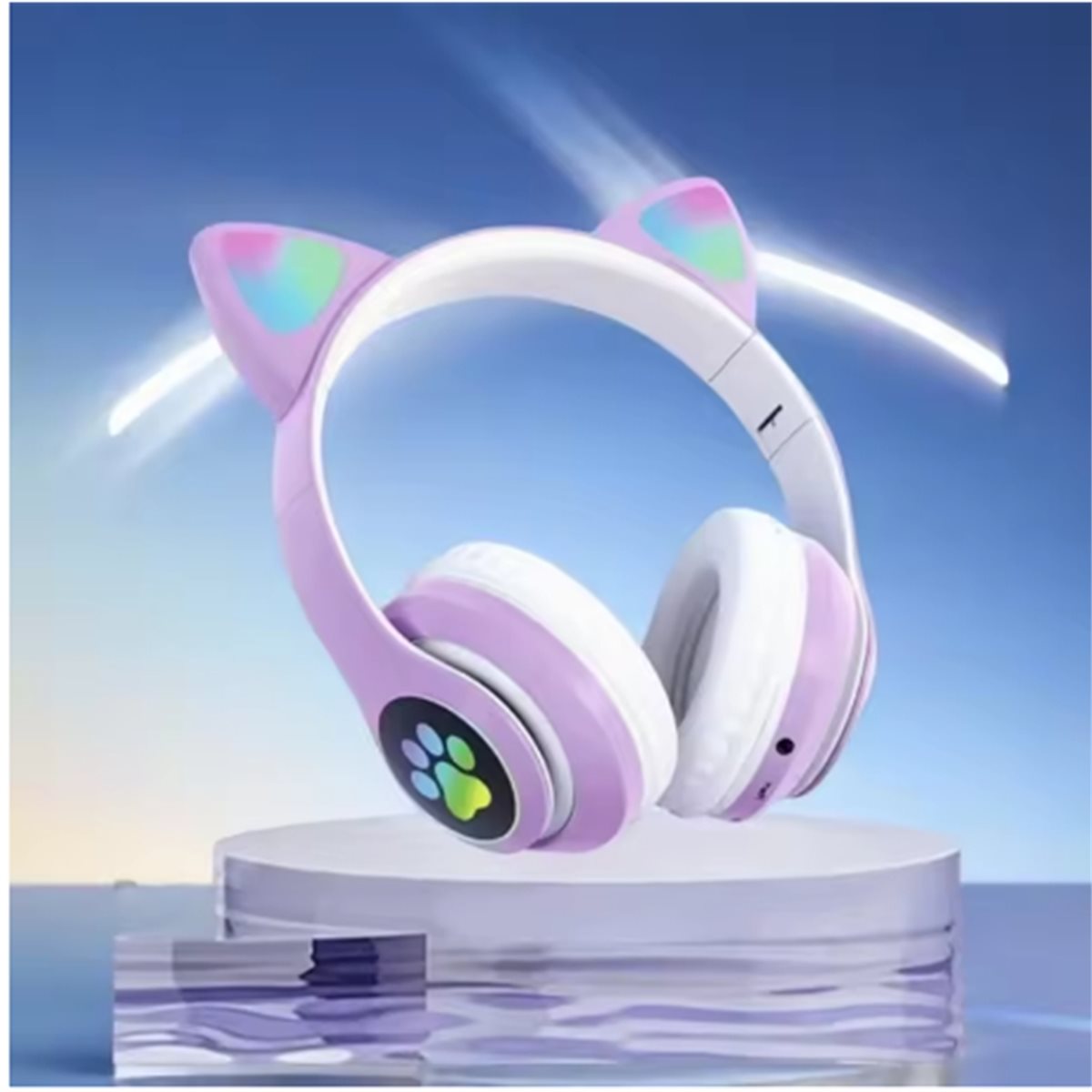 DT[Set of ]D1585-Cute Cat Ear  - Cat Ear Bluetooth Headset Led recension och pris