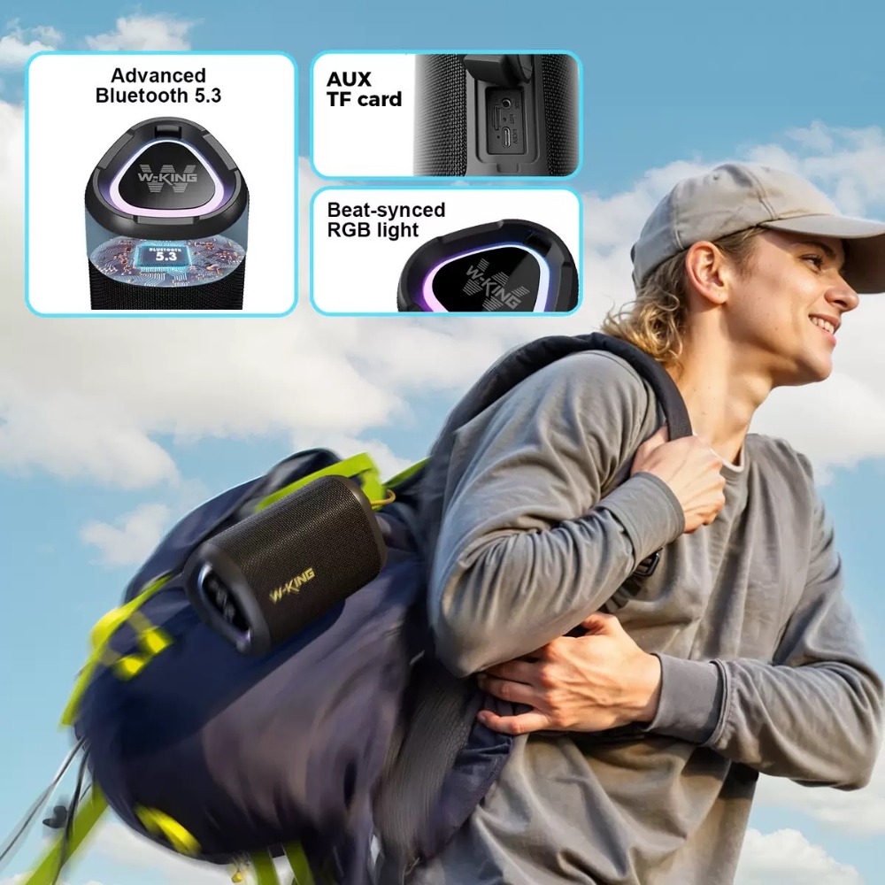 W-KING D110 Wireless Speaker w - Portable Bluetooth Speaker Waterproof Ipx7 recension och pris