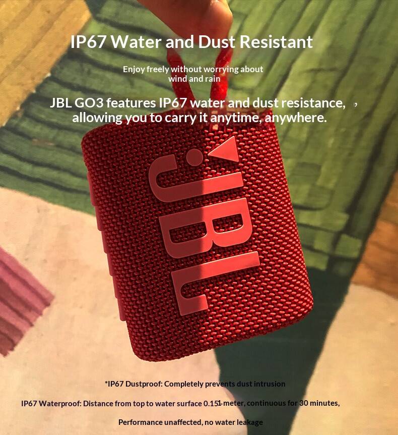 Beach Home Box JBL GO3 Bluetoo - Portable Bluetooth Speaker Waterproof Ipx7 recension och pris