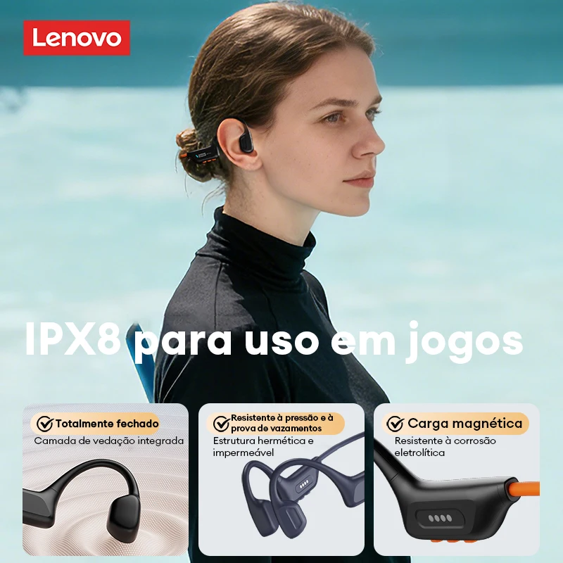 Lenovo S106 IPX8 Waterproof Bo - Type C Wired Earphones With Mic recension och pris