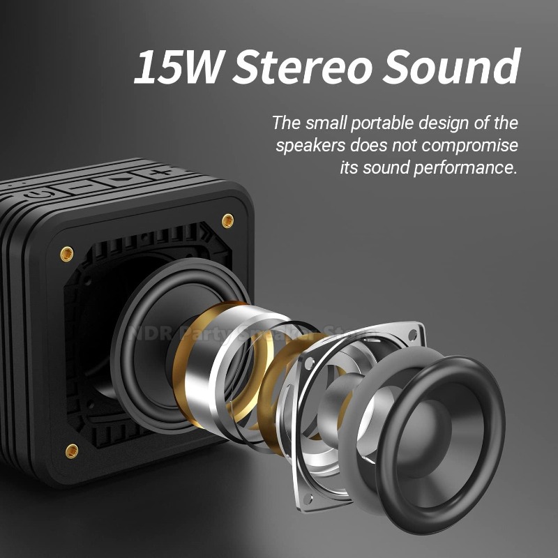 M10 15W Speaker BT 5.0 Portabl - Portable Bluetooth Speaker Waterproof Ipx7 recension och pris