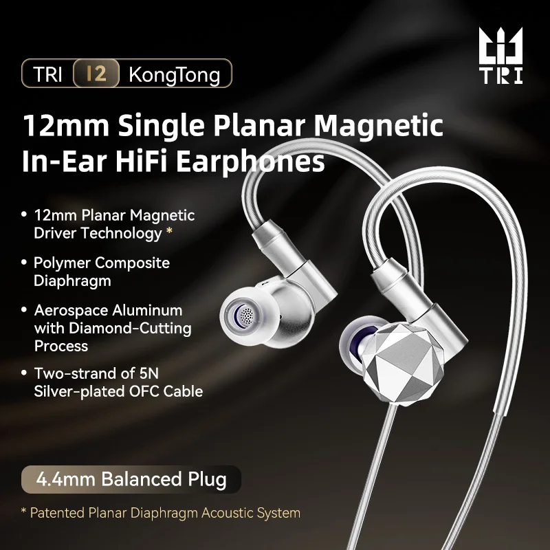 KBEAR TRI KongTong I2 Earphone - Planar Magnetic Iem Earphones recension och pris